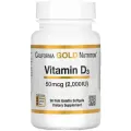 Витамин Д3 (Vitamin D3 California Gold Nutrition), 50 мкг (2000 МЕ), 90 капсул