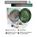 Набор для росписи тарелки NESTbase Золотой изумруд