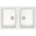 Кухонная мойка AZARIO Elmas цвет белый лед CS00078330