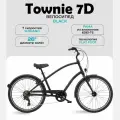 Велосипед взрослый мужской скоростной Electra Townie 7D EQ Step-Over, 26 дюймов, рост 160-185см, Black