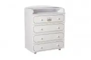 Комод Malika Queen 4 ящика белый