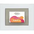 Рамка 14,8x21 для постера и фотографий, пластиковая, багетная, со стеклом и задником, ВсеПодрамники