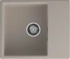 Мойка кухонная GranFest Urban 658L прямоугольная, 58x49, кварцевая, с крылом, бежевая, матовая