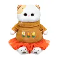 Мягкая игрушка Басик и Ко «Кошечка Ли-Ли» в платье с оборкой, 24 см