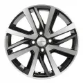 Колесный диск Khomen Wheels KHW1609 6x16 4x100 ET46 54,1 Black-FP литой для автомобиля