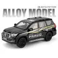 1/18 Toyota Prado Land Cruiser SUV, модель автомобиля из сплава, литье под давлением, металлические внедорожники, модель автомобиля, звук и свет, детская игрушка в подарок, Черный
