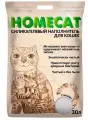 HOMECAT стандарт наполнитель силикагелевый для туалета кошек без запаха (30 л х 4 шт)