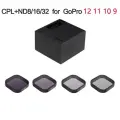 TELESIN ND8 16 32 CPL Фильтры для объектива GoPro 9 10 11 12 CPL ND8 16 32