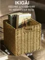 Плетеная корзина для хранения из водорослей 30х30х30 см складная
