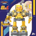 Серия: robotics. Игрушка 8в1 Робот-трансформер Строитель на пульте управления.
