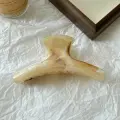 Заколка для волос Акула, мраморный узор, кофейный градиент