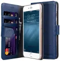 Кожаный чехол книжка Melkco для iPhone 7 Plus/8 Plus - Wallet Book ID Slot Type - темно-синий