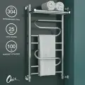 Полотенцесушитель Onix, модель Flex Plus Right 400x800, лесенка с полкой, боковое правое подключение, полный комплект