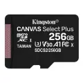 MicroSD Memory Card SDXC 256GB Class10 UHS-I U1 Kingston Canvas Select Plus 100MB/s (SDCS2/256GBSP)