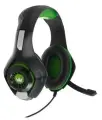 Наушники проводные с микрофоном Crown Micro CMGH-101T Игровые наушники чёрный/зеленый