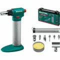 Многофункциональная автономная газовая горелка с пьезоподжигом, KRAFTOOL набор 8-в-1, 1300 С 55506-H8