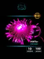Гирлянда уличная нить 10 м, цвет Розовый, 100 LED, белый каучуковый провод, мерцающий диод, Winner light