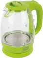 Чайник Homestar стеклянный 1 7 л мощность 1850 2200 Вт шкала уровня воды подсветка защита от работы без воды длина шнура 73 см зеленый