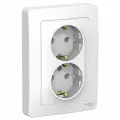 Systeme Electric Blanca внутренняя Белая Розетка 2-ая б/з без шторок, 16А, 250В, BLNRS000021