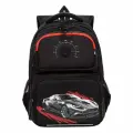 Рюкзак школьный GRIZZLY RB-553-2/1 черный - красный