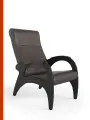 Кресло Римини КемпингГрупп, с подлокотниками, экокожа, мягкое, цвет: венге