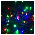 Светодиодная гирлянда Neon-night Нить 10 м, 100 светодиодов, разноцветное свечение, черный ПВХ, IP65