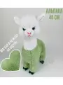Мягкая игрушка Альпака овечка меховая 45 см