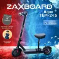 Городской электросамокат ZAXBOARD ES-10 SID PN AQUA TEM-245 с паспортом ЭСИМ