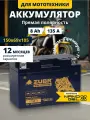 Акб на мотоцикл 12в 8ач, мопед, скутер, квадроцикл, питбайк