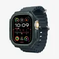 Чехол Spigen на Apple Watch Ultra (49 mm) (ACS07383) Rugged Armor / Спиген для Эпл Вотч Противоударный, зеленый