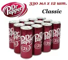 Напиток газированный Dr.Pepper (Доктор Пеппер) Classic (Классик) 0,33 л х 12 банок
