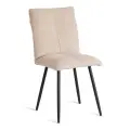 Стул обеденный Tetchair Sweet LT, флок , бежевый/черный, 7, 41х55х88 см