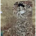 Гобелен, гобелен без рамы с люрексом Густав Климт Адель /70х70 см