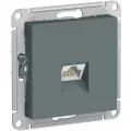 Розетка компьютерная RJ45 Schneider Electric AtlasDesign, механизм, категория 5E, цвет Грифель (комплект из 10шт)