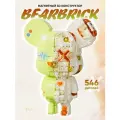Конструктор 3Д магнитный JAKI Кибер мишка Bearbrick салатовый