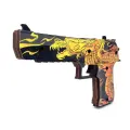 Деревянный пистолет Дезерт Игл Якуза (резинкострел) Mod.2 EcoToys