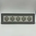 Встраиваемая модульная розетка 5 Евро для столешницы, мебели и офиса, скрытой установки