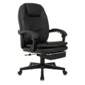 Кресло руководителя Бюрократ CH-868N-F/BLACK-PU, черный экокожа крестовина пластик