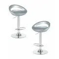 Набор 2 шт. Стул барный DOBRIN DISCO, LM-1010, серебряный