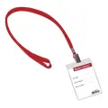 Бейдж BRAUBERG 235698-235702 107x65,1 шт.,красный