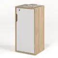 Тумба БАНГА-7 правая, дуб сонома-белый, с дверкой, (ВхШхГ) 73,4х36,8х32,6 см, ЛДСП