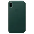 Чехол-книжка Apple Leather Folio iPhone XS Max Forest Green (Зелёный лес) MRX42ZM/A