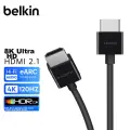 Belkin HDMI 2.1 Extension Cable, 2 Meters Long, 48Gbps Cable, 4K Dynamic HDR High-Definition Video Cable, 8K Digital EARC Cable, AV10175