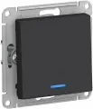 Выключатель 1-кл. СП AtlasDesign 10А IP20 (сх. 1а) 10AX с подсветкой механизм карбон SE ATN001013