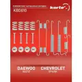 Ремкомплект барабанных колодок Kortex для Daewoo Matiz 98- / Chevrolet Spark 05- OEM 1987475275, 8DZ355200591, 97015600, KBD010, SFK329