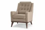 Кресло для отдыха SCANDICA Норд, 71х96х91 см, велюр/искусственная кожа, цвет песочный