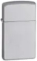 Зажигалка ZIPPO Slim с покрытием Satin Chrome, латунь/сталь, серебристая, матовая, 29x10x60 мм