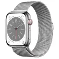 Умные часы Apple Watch Series 8 45 мм Steel Case GPS + Cellular, silver milanese