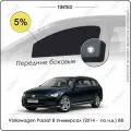 Шторки на автомобиль солнцезащитные Volkswagen Passat 8 Универсал 5дв. (2014 - по н. в.) B8 на передние двери 5%, сетки от солнца в машину фольксваген пассат, Каркасные автошторки Premium