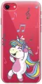 Силиконовый чехол на Apple iPhone SE (2022) / SE (2020) / 8 / 7 / Эпл Айфон СЕ 2022 / СЕ 2020 / 8 / 7 с рисунком Musical Unicorn